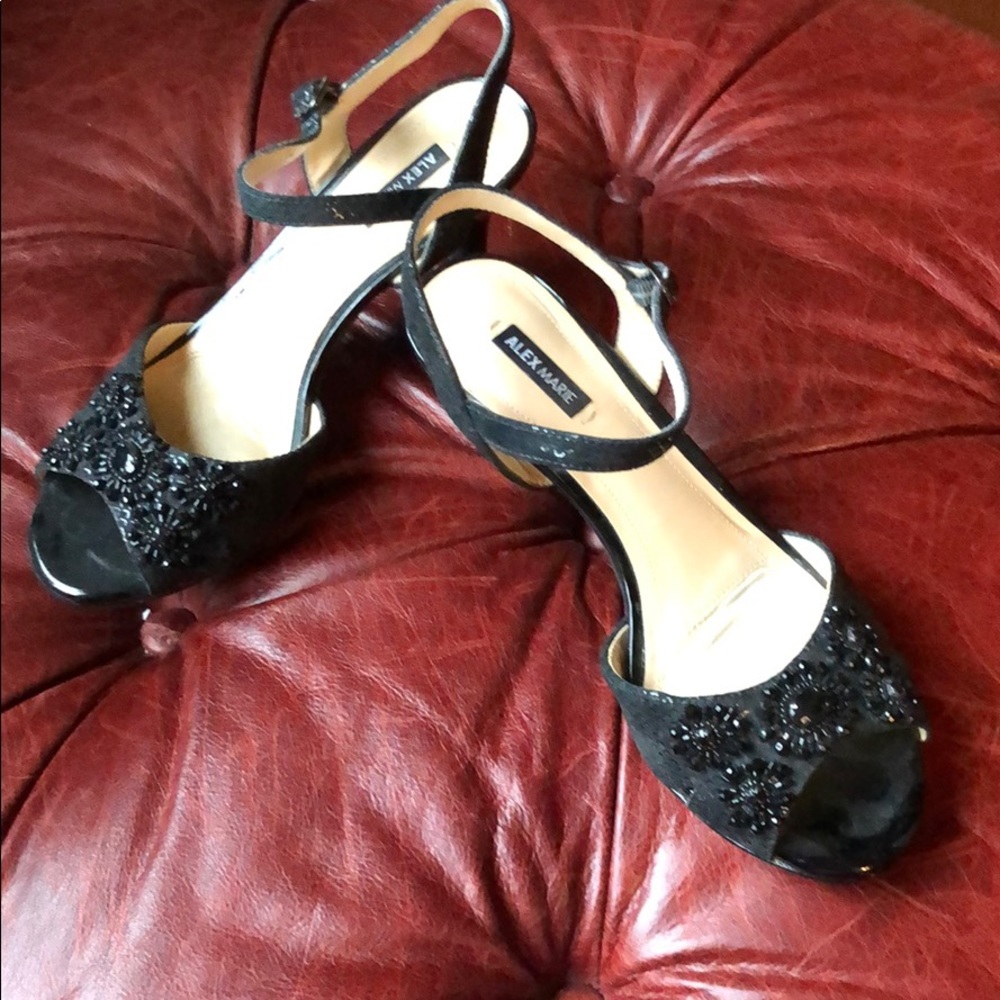 Alex Marie new w/o tags black sandal heel. 6.5